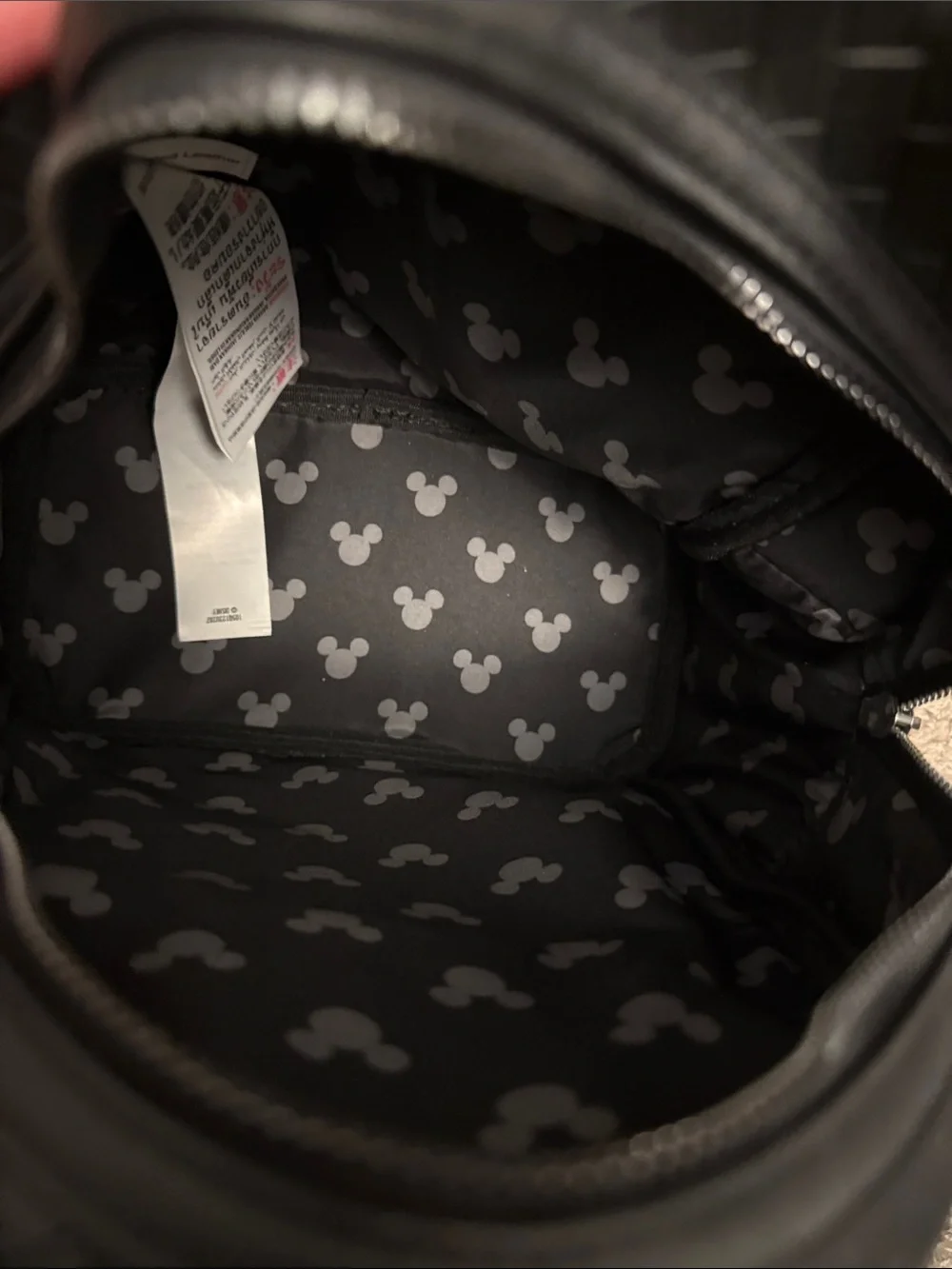 Loungefly Black Quilted Mickey Ear Backpack - Picture 2 of 4
